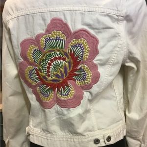 Lucky Brand Women’s Embroidered Denim Jacket